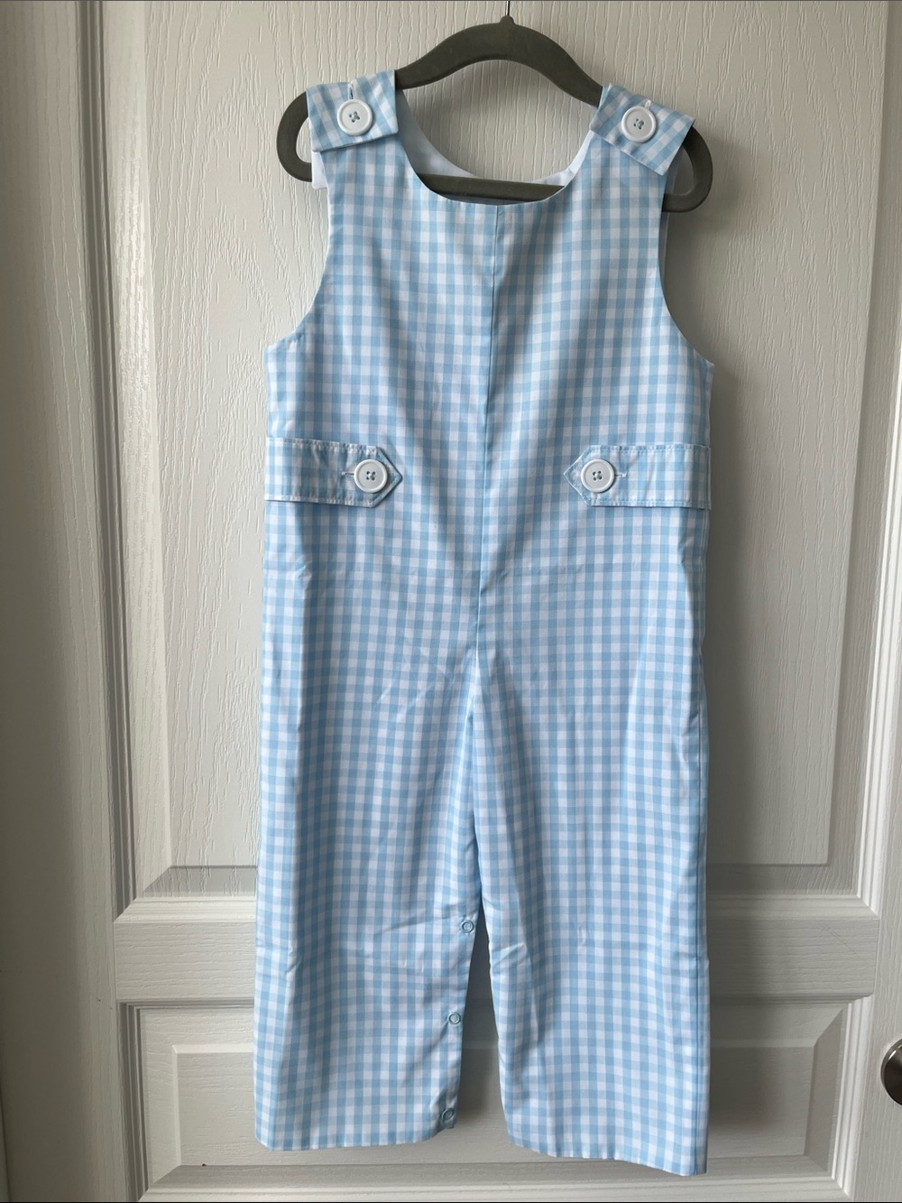 NWT The Beaufort Bonnet Company TBBC Lawson Longall Buckhead Blue Gingham 2T
